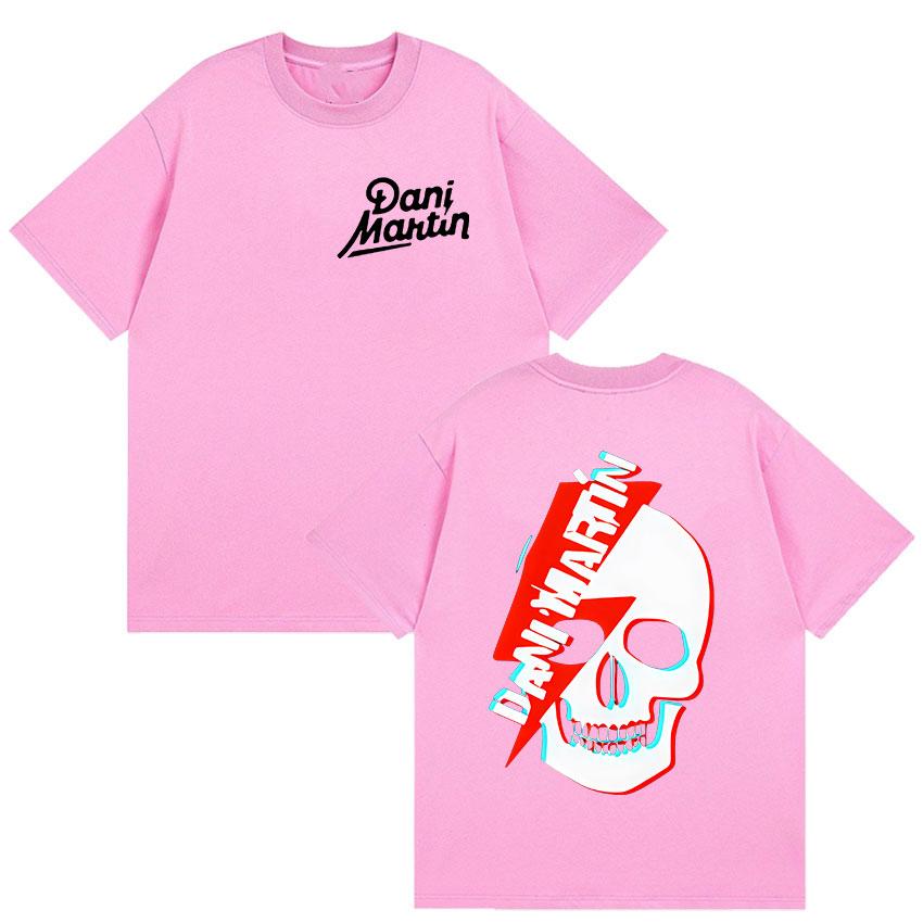 Rock Band Dani Martin Tour 2026 Merch T Shirt Mens Vintage Gothic Oversized Cotton Tshirts Man Hip Hop Punk Clothing Tshirt