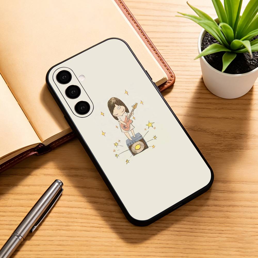 Cute Y-Yoshitomo N-Nara Phone Case For Samsung Galaxy A73,A72,A71,A70,A53,A52,A51,Soft Silicone Black Cover
