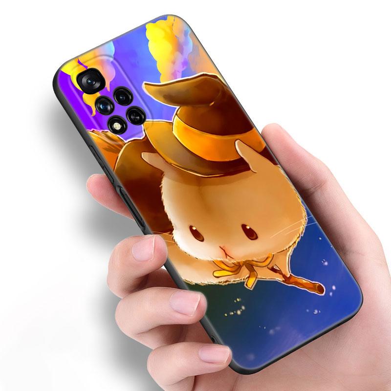 Милый милый питомец хомяк черный силиконовый чехол для телефона для Xiaomi POCO X3 X4 NFC F5 M3 M4 M6 X5 X6 Pro F3 F4 GT 5G C55 C65 M5