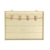 MégaCréa DIY - Pêle-mêle en bois fil et pinces 30 x 22 x 1,5 cm