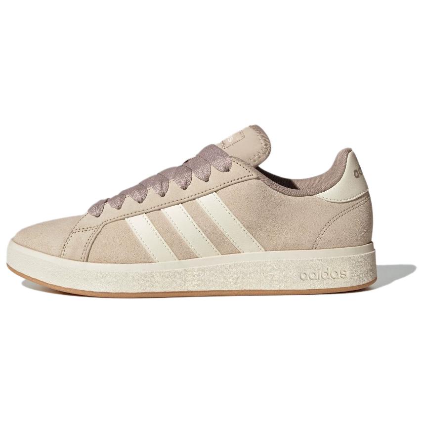 Adidas Grand Court Base 00s Wonder Beige Women Sneakers Cream Off-White Grey JR7076