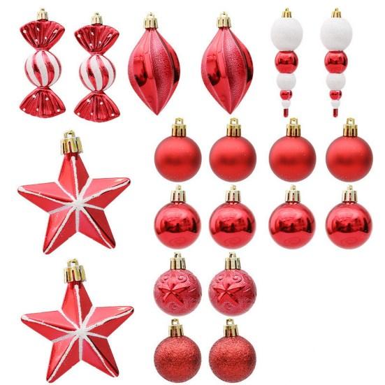 20/29 шт., набор подвесок на рождественскую елку, рождественские шары, подарок для семьи, друзей, учителей, украшение для стола, приема