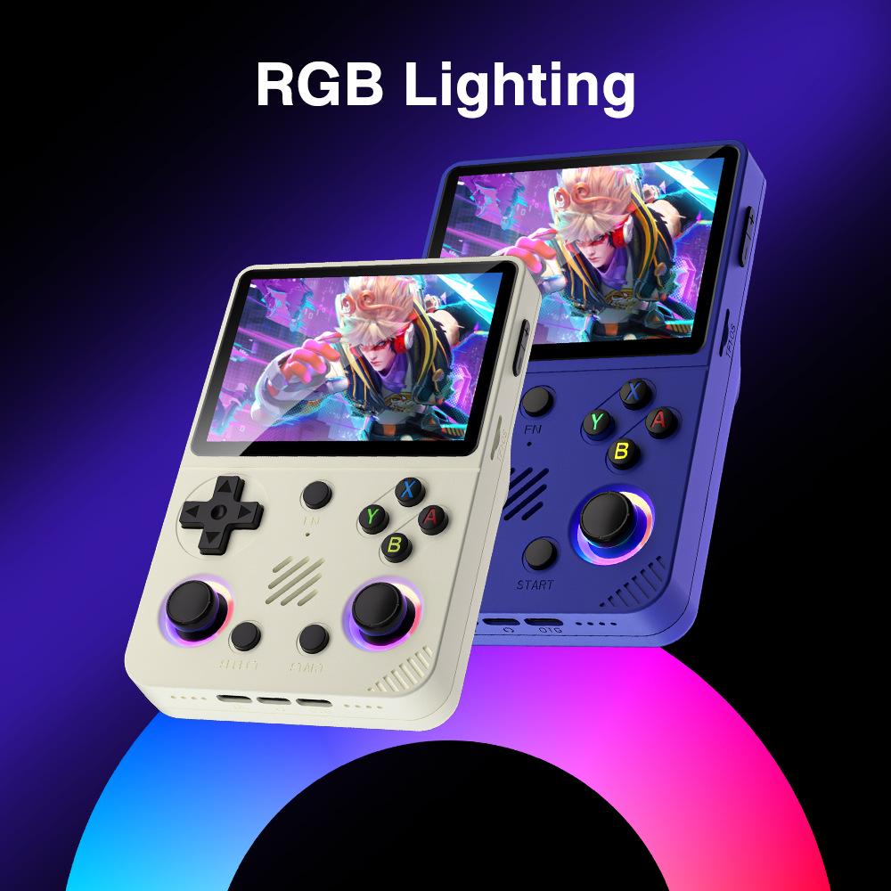 RG36 Портативная консоль с открытым исходным кодом Pro - Новая модель, портативная GBA, ностальгическая мини-аркада с разноцветными RGB-подсветками.