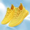 Модные трендовые летние удобные кроссовки красные желтые женские повседневные уличные беговые кроссовки женские вязаные сетчатые дышащие спортивные туфли