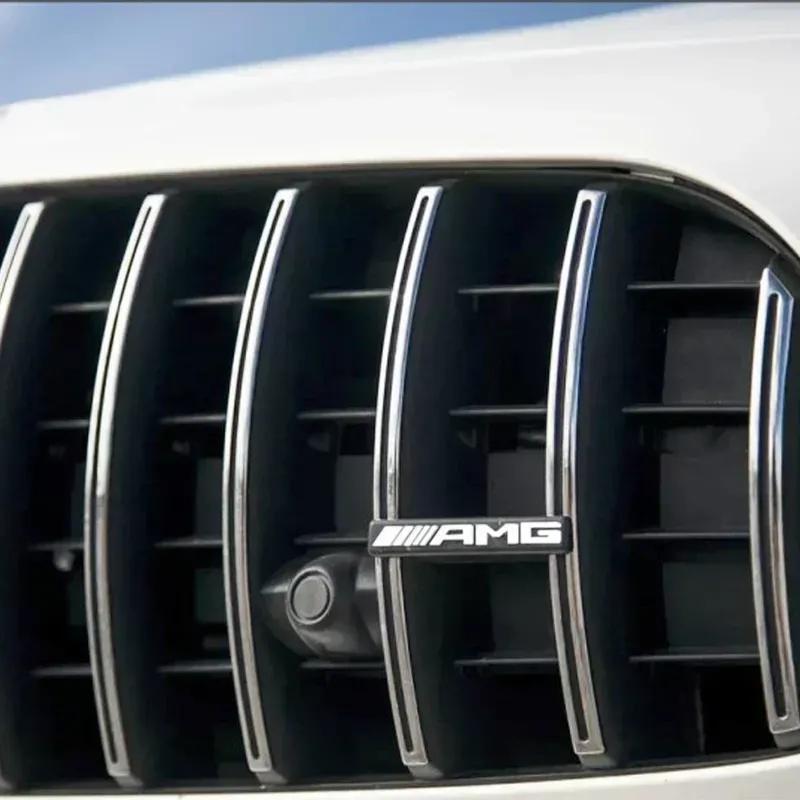 3D ABS Наклейка на автомобиль Декоративные аксессуары Эмблема на переднюю решетку для Mercedes Benz AMG E C G M R S Класса W176 W204 W212 GLC CLA GLA