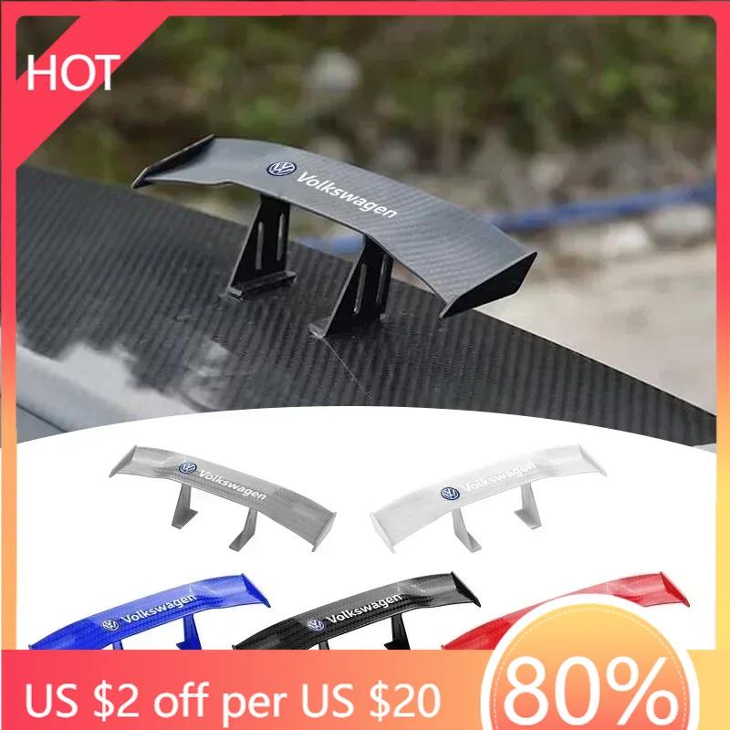 2025 Hot Car Tiny Tail Wing Black ABS Mini Rear Wing Spoiler Car Refitting Tool For Volkswagen VW Golf 4 7 MK3 4 7 Touran Polo P