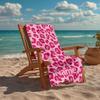 Custom Name Ultra-Soft Beach Towel with Leopard Theme,Ideal for Pool - Camping, Diving - Perfect Travel Essential, Vibrant Beach Towel.