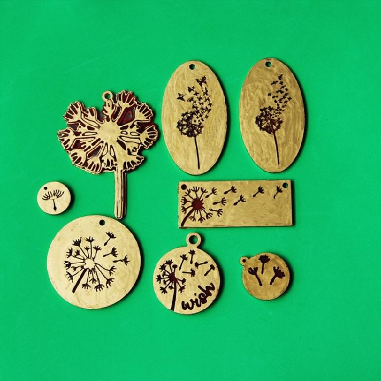 Soft Silicone Dandelions Craft Mold Flexible Dandelions Pendant Resin Mold for Bracelets and Hanging Decoration
