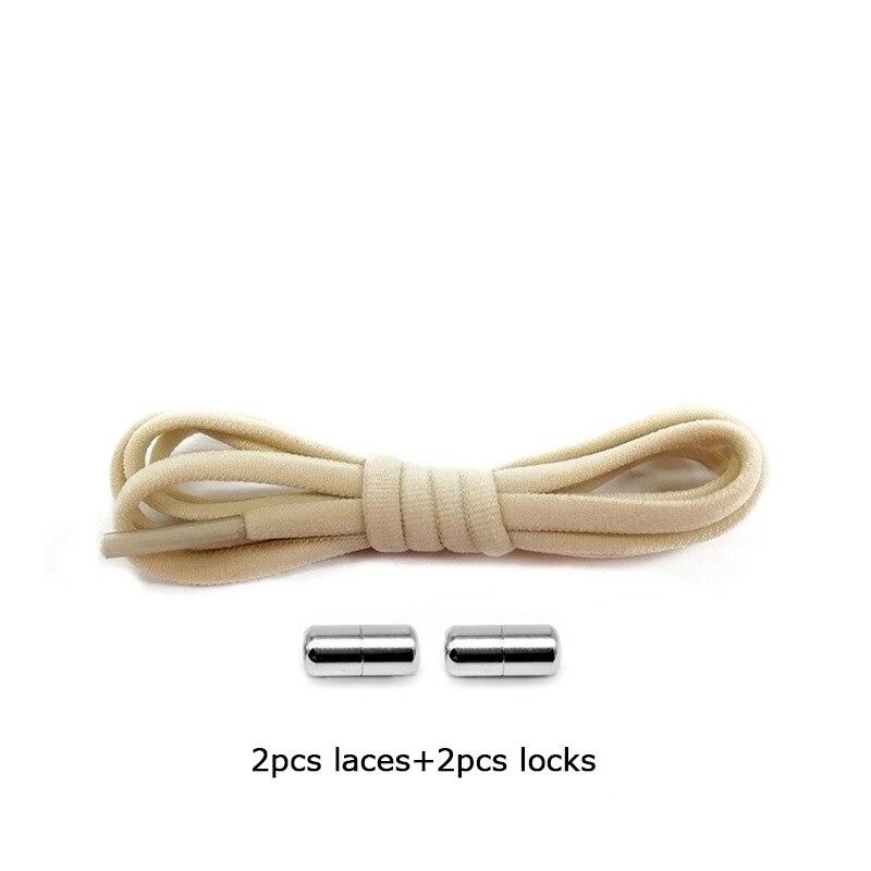 1 пара новых шнурков без завязок для детей и взрослых, ленивые шнурки для женщин и мужчин, эластичные шнурки для обуви с металлическим замком, кроссовки, шнурки для обуви