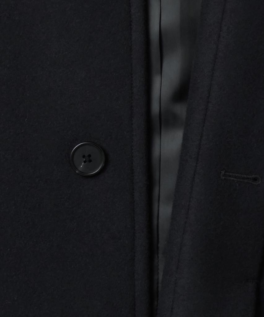 Musinsa Standard Fortex Felt Oversized Balmacaan Coat [Black]