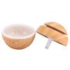 130ml Portable Humidifier Wooden Grain Air Diffuser Mist Hollow Air Atomizer With LED Light