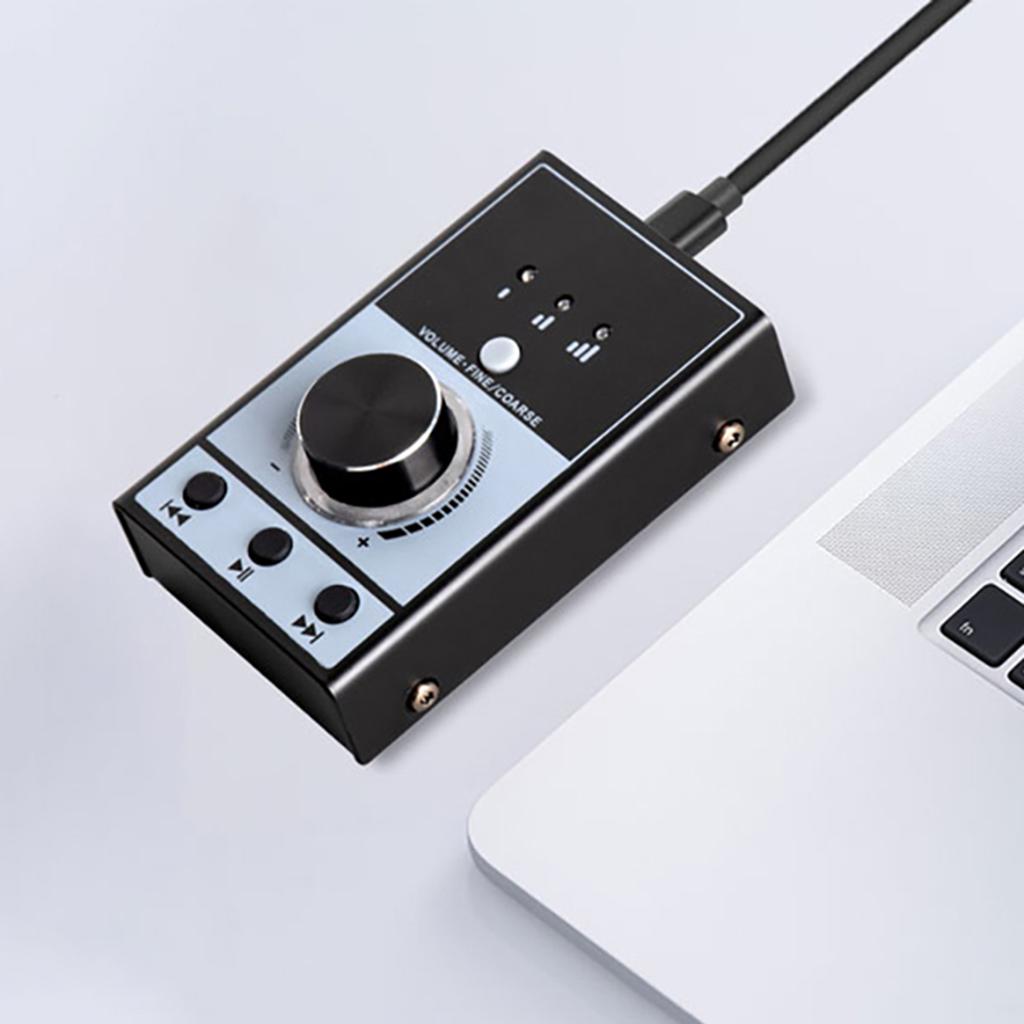 USB-ручка регулировки громкости Однокнопочное отключение звука USB-контроллер громкости для компьютера Внешняя регулировка громкости для динамиков компьютера Win/Mac OS