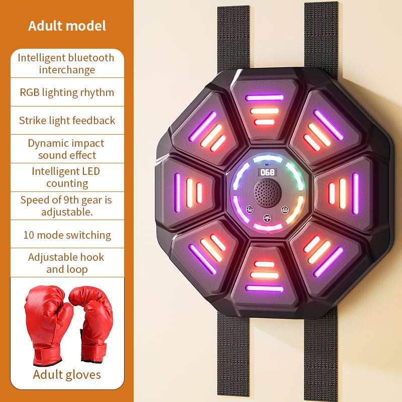 New Music Boxing Machine BT Smart Sports Fitness Muay Thai Boxing Wall Target Reaction Trainer Sandbag for Men Women Child Gift