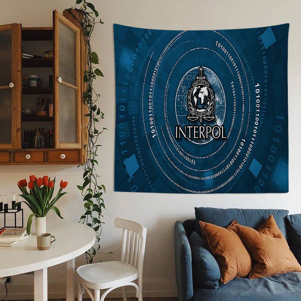 IInterpols LOGO Printed Large Wall Tapestry Hanging Tarot Hippie Wall Rugs Dorm Home Decor