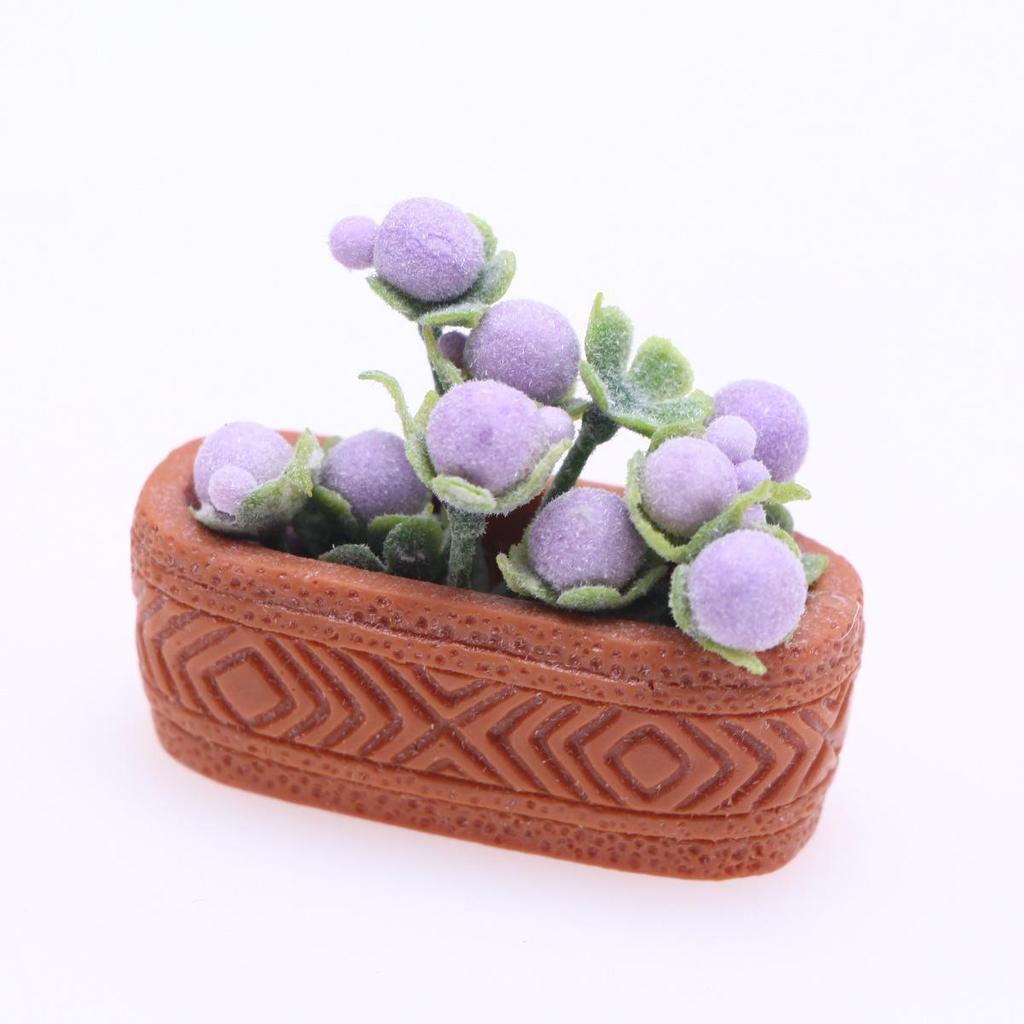 Miniature Green Plant Potted Decoration for Dollhouse Courtyard Micro Landscape BJD Accessories