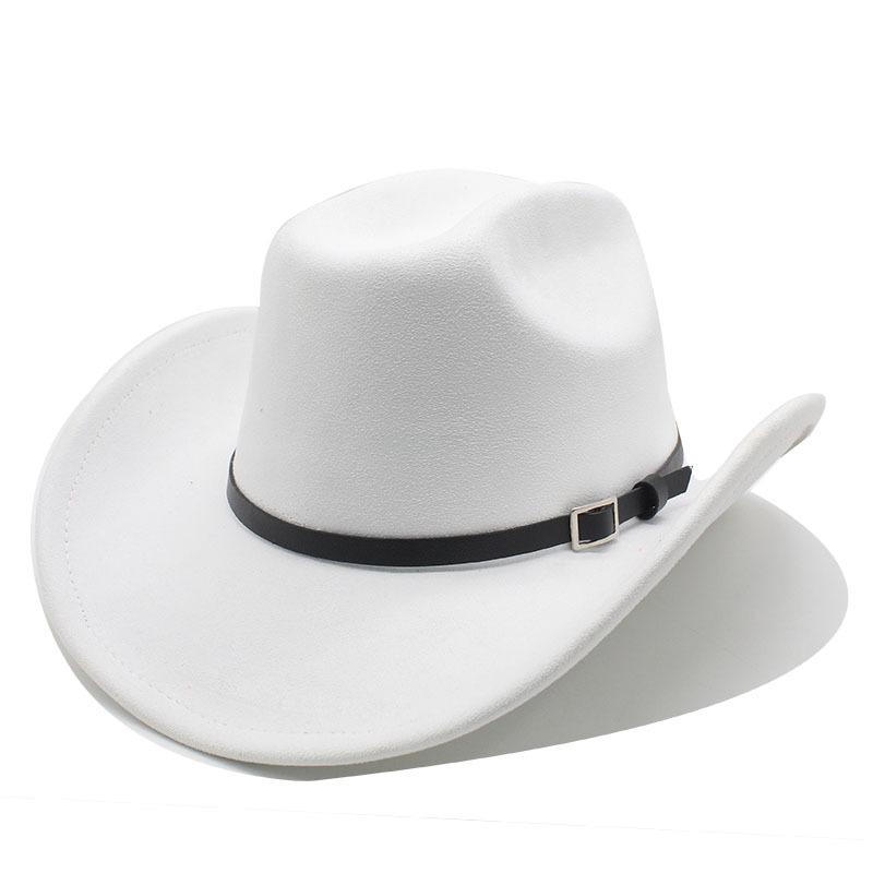 Big Edge One-Word Top Suede Western Cowboy Top Hat Jazz Hat Fashion Hat Retro Hat