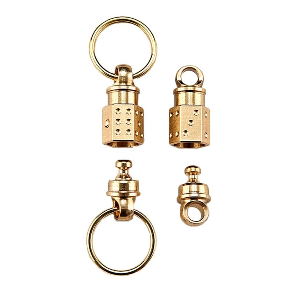Detachable Car Keychain 360 Degree Swivel Quick Release Keychain Titanium Zinc Zinc Alloy Keychain Gifts