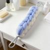 Bath Mesh 2 in 1 Shower Loofah Sponge Soft Exfoliating Bar Back Cleaning Tough Shower Mesh Bath Accessory