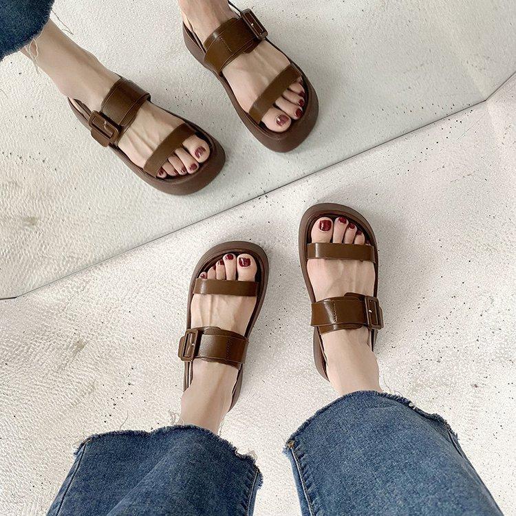 Женские летние повседневные римские сандалии на платформе