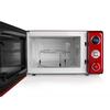 Orbegozo micro-ondes de 700 W numérique avec Grill de 20 litres de capacité et Design en Rouge et Argent - MIG2042