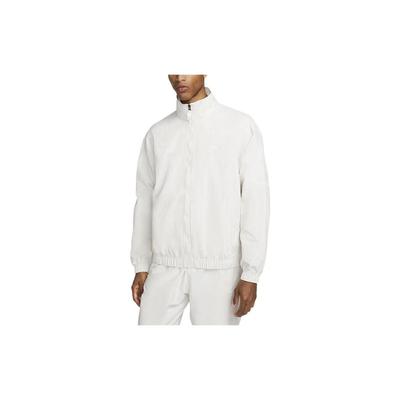 Мужская куртка-бомбер на молнии с воротником-стойкой и принтом логотипа Белая DQ5201-030