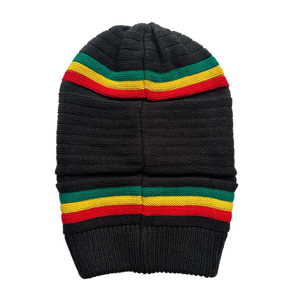 Stripe Colorful Decoration Hat Hiphop Unisex Knitted Hat Comfortable Warmth Hat for Fashionable Winter Wear