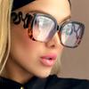 Square Snake Leg Large Frame Flat Mirror For Women New Home Anti-Blue Light Glasses Frame Retro Personalized Party Glasses Frame