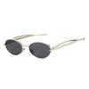New Fashion Oval Sunglasses For Men And Women Uv400 Alloy Eyewear Fish-Shaped Sun Glasses High Quality Brand Designer