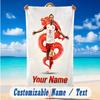 Beach Towel Custom Name Text, Quick Dry Large Towel For Beach HomeHarry Kane