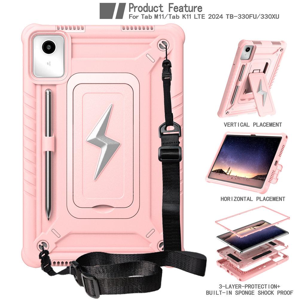 Чехол для Lenovo Tab M11 TB330FU TB331FC Armor Kickstand Case Для Lenovo Xiaoxin Pad 2025 11 дюймов Сверхпрочная защитная крышка