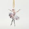 2D Glittering Ballerina Decorative Bauble Christmas Tree Decoration Hanging Ornament