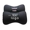 Genuine Leather Car Neck and Headrest Pillow - Custom Logo Option Available