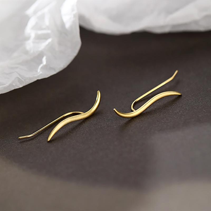 foxanry Геометрические серьги для женщин с геометрическими линиями, предотвращающие аллергию, модные минималистичные креативные ювелирные изделия для юбилейной вечеринки, аксессуары, подарки