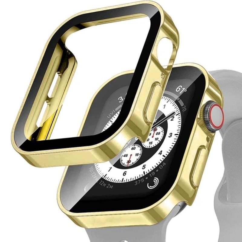 Водонепроницаемый чехол для Apple Watch 7 8 9 45 мм 41 мм Защитное стекло для экрана+Чехол iWatch 11 10 42 мм 46 мм 5 SE 6 44 мм 40 мм Аксессуары