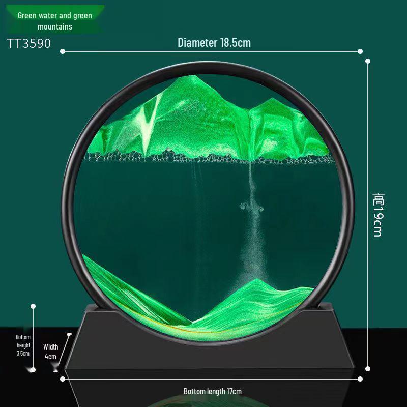 3D Песочные часы с перетекающим песком, украшение для рабочего стола или винного шкафа