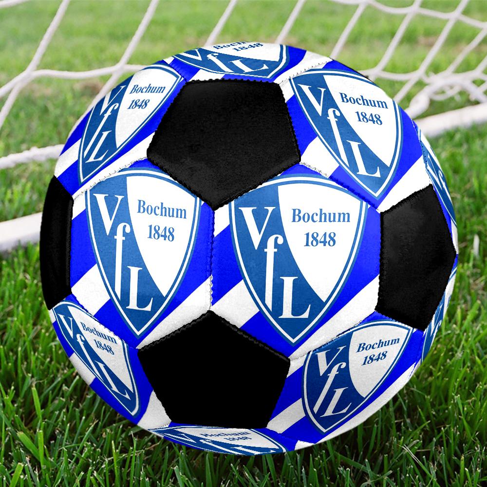 VfL Bochum 1848 Indoor Soccer Ball Colorful Machine Stitched PVC Size 5 Team Training Competition Ready Durable High-Bounce Cool Sports Gift