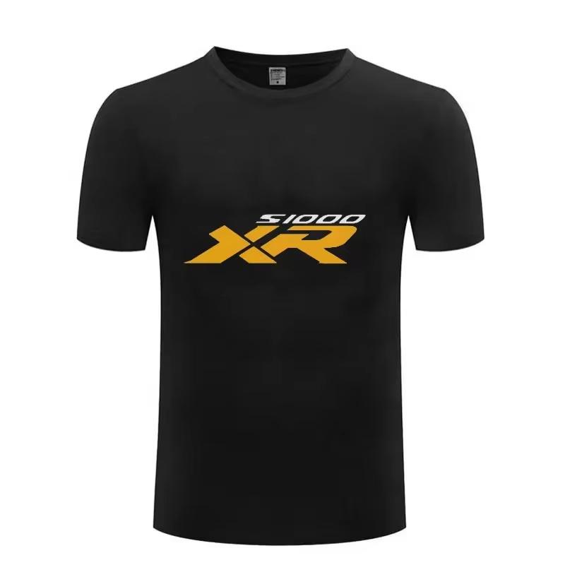 High Quality S1000XR T Shirt Men Print New LOGO Tee Cotton Summer Short Sleeve Round Neck Tops Casual Clothing Unisex Oversized