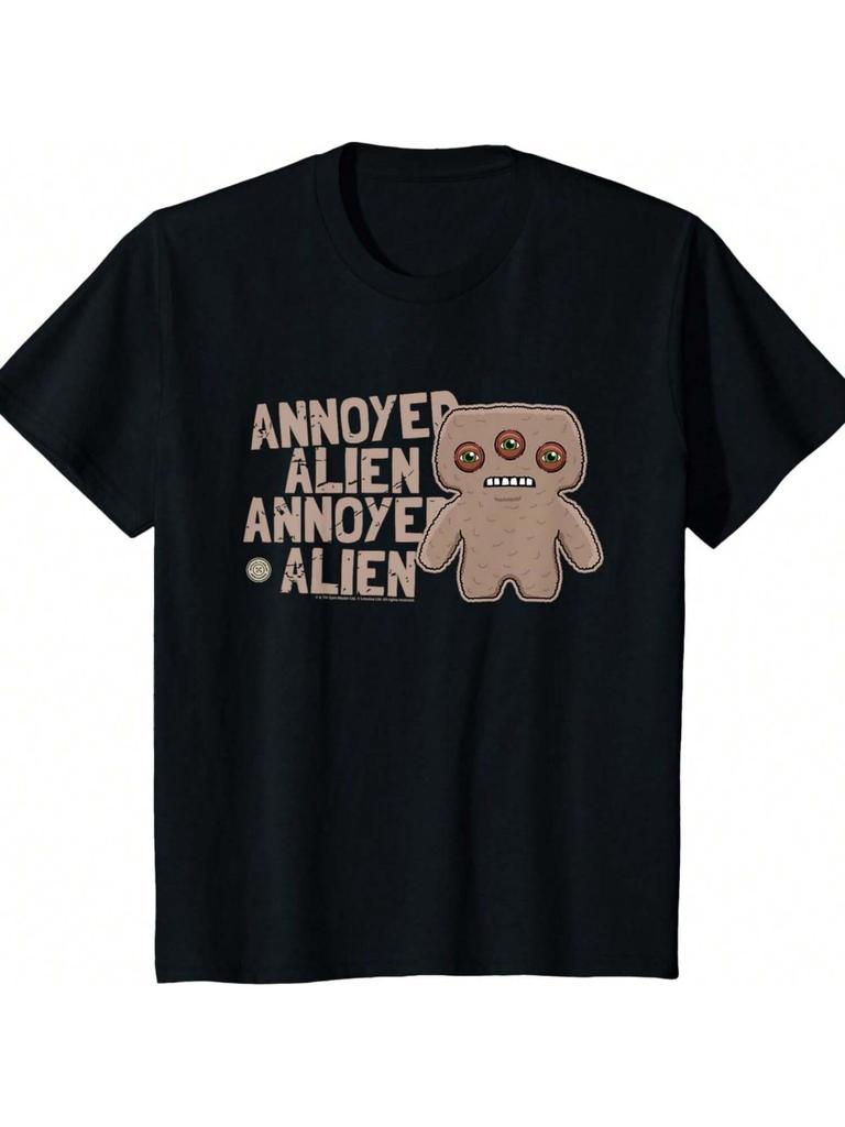 Детская футболка Fuggler Коричневый Раздраженный Инопланетянин