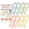 [A New Travel Standard! Compact 4-Way Folding Hangers] Portable Folding Hangers, 4 Colors, 8 Pieces, Includes Clothespins, Travel Accessories, Clothes