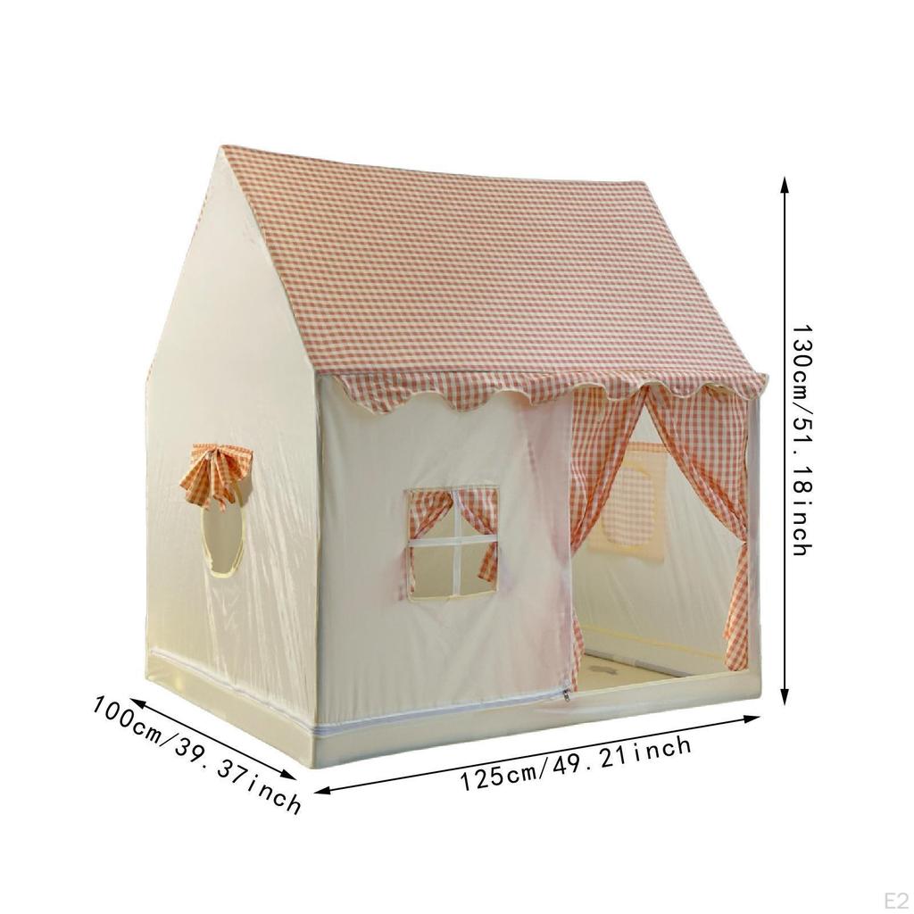 Kids Play Tent Large Space Imaginative with Window Foldable Indoor Playhouse
