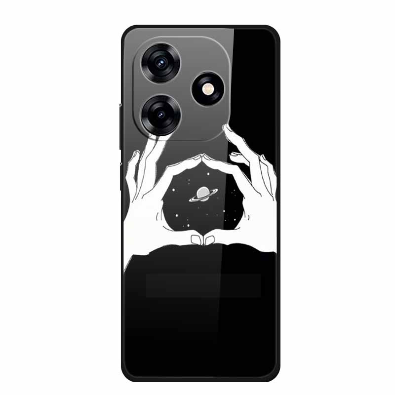 Glass Case For Honor X5c Plus Case Soft Bumper Hard Tempered Glass Back Cover For Honor X5c Plus Play 10A Phone Case X 5 C Plus