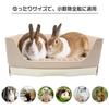 Gifty Большая туалетная лоток для кроликов, квадратная, 40*30 см, подходит для кроликов, хорьков, шиншилл, дегу, морских свинок и других мелких животных, с выдвижным ящиком