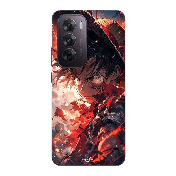 Coque Pour Oppo Reno 12 5g One piece Luffy énervé art manga anime Maniacase
