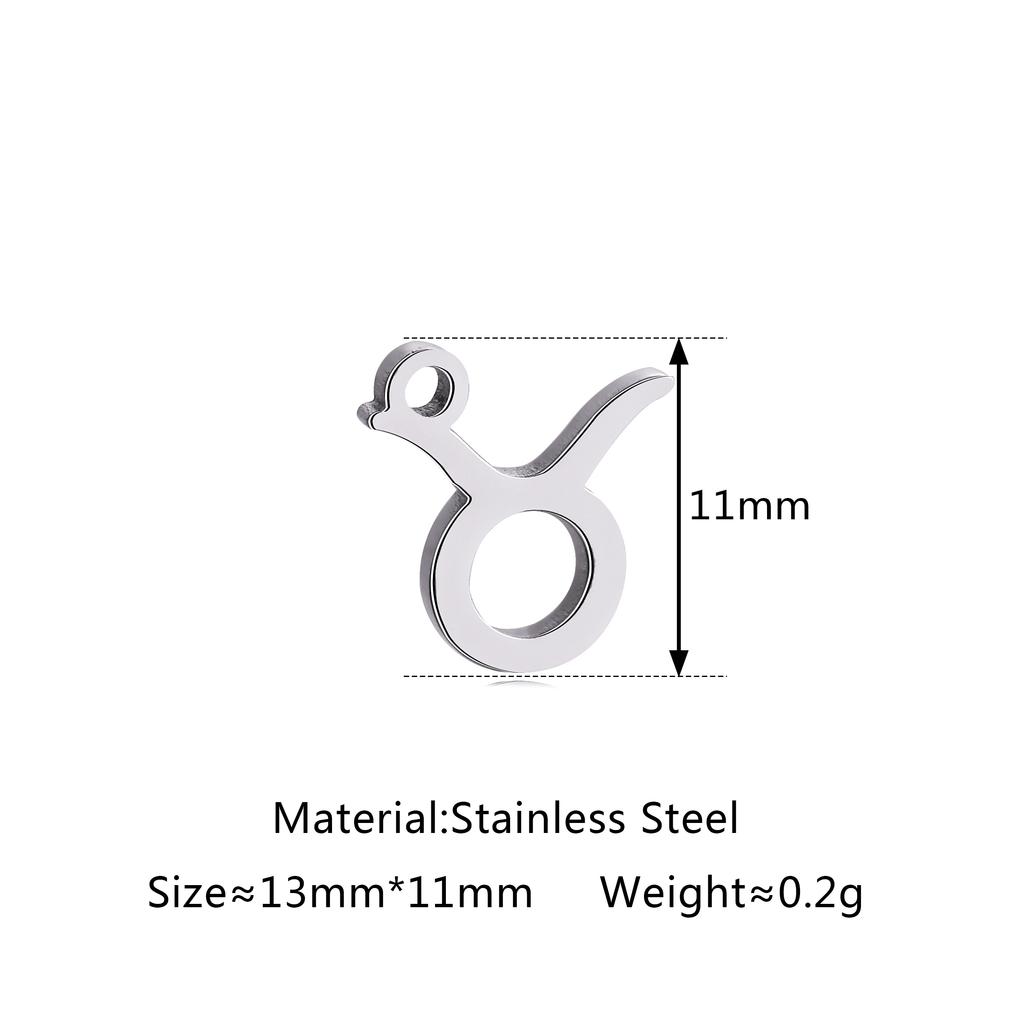 5 шт./лот Шармы со знаком зодиака из нержавеющей стали Мини-подвески со созвездиями Для DIY Рукоделия Ожерелья Браслеты Изготовление ювелирных изделий