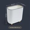 Compact Press-Top Trash Can for Bathroom, Bedroom, or Kitchen