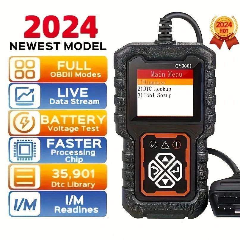 2025 Сканер OBDII Автомобильный диагностический инструмент 3001 Сканер OBD2, Считыватель кодов неисправности двигателя Режим CAN Диагностический сканирующий инструмент для Obd2 Scanne