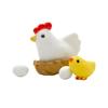 Гнездо семьи цыплят: Фигурка «Курица и яйцо» для DIY микроландшафтного садоводства