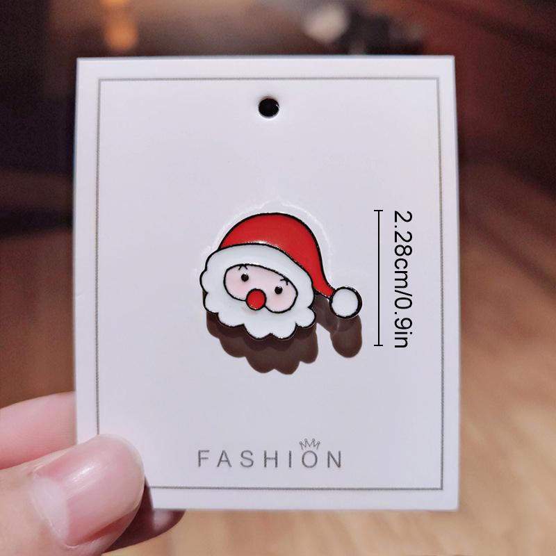 Рождественский Лось Санта-Клаус Xms Елка Снеговик Для Пальто Рубашки Сумки Сплав Подарочные Ювелирные Изделия