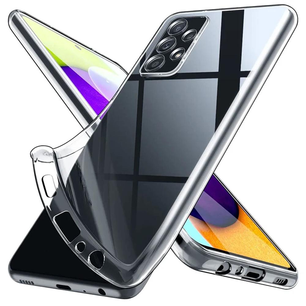 Прозрачный чехол для телефона с защитой камеры для Samsung Galaxy A32 A33 A52 A72 Защитная накладка Задние прозрачные крышки для камеры