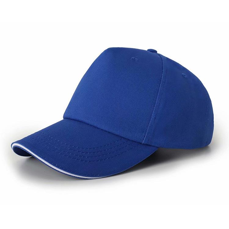 Men's Five-Piece Cotton Promotional Work Travel Hat Logo Printed Blank Baseball Cap Embroidered Peaked Cap with Advertising Logo